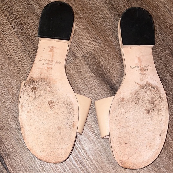 Kate Spade leather slide sandals size - 10 - Picture 3 of 3